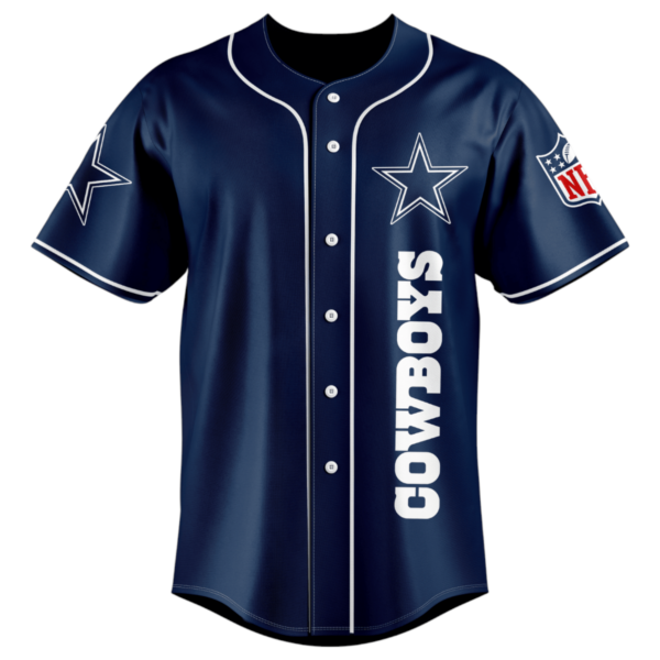 Dallas Cowboys Damn Right Graphic Baseball Jersey - Image 4