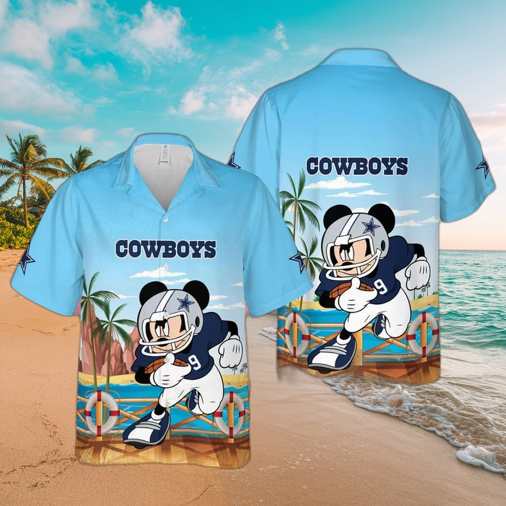 Dallas Cowboys Mickey Beach Hawaiian Shirt