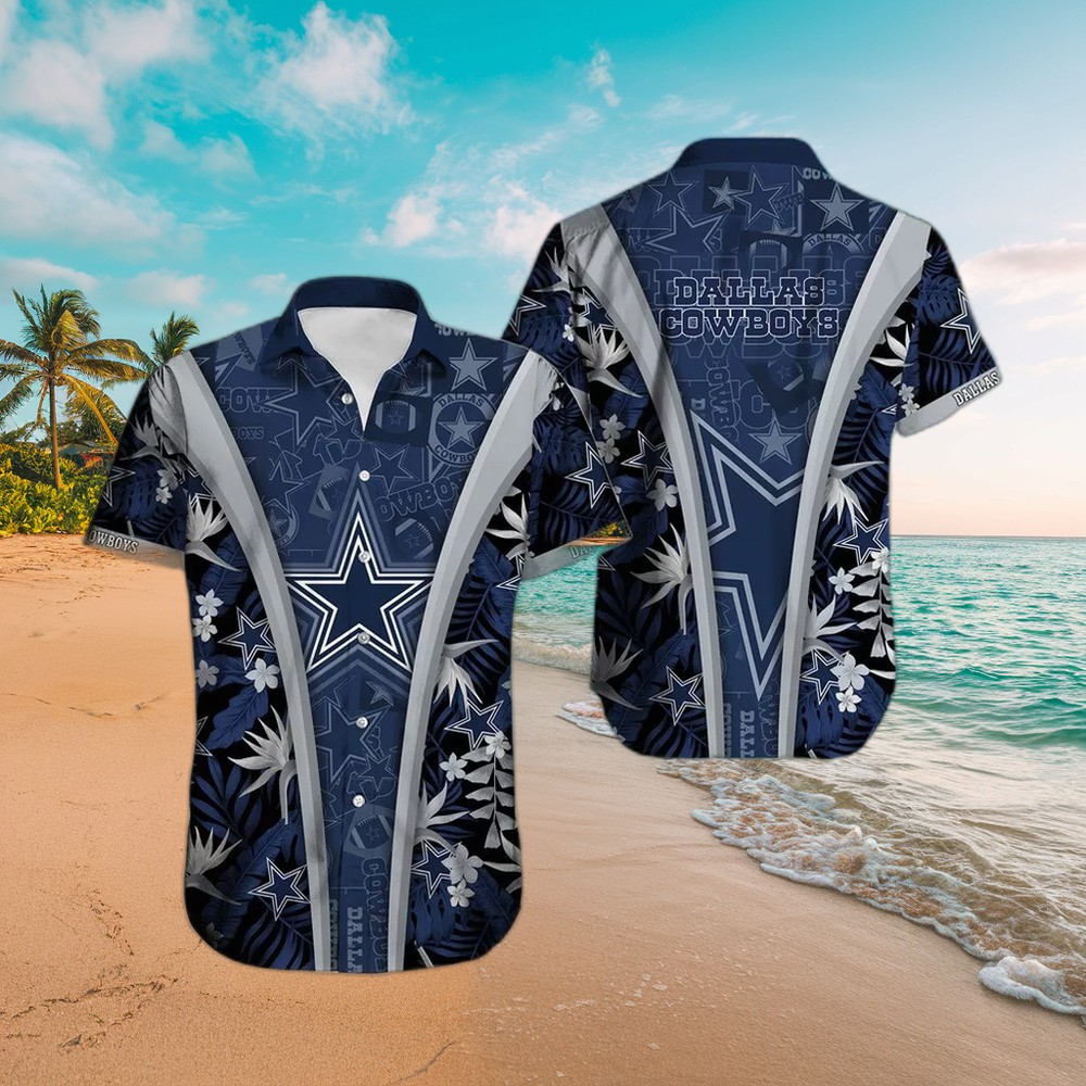 Dallas Cowboys Starburst Hawaiian Shirt