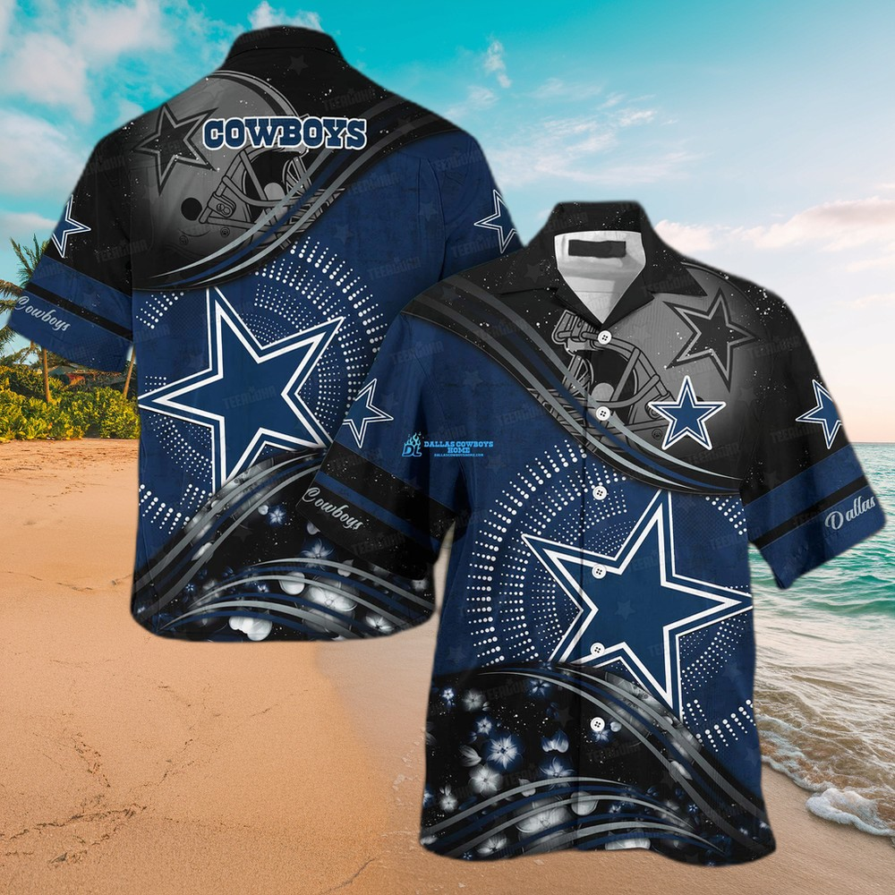 Dallas Cowboys Stellar Wave Hawaiian Shirt
