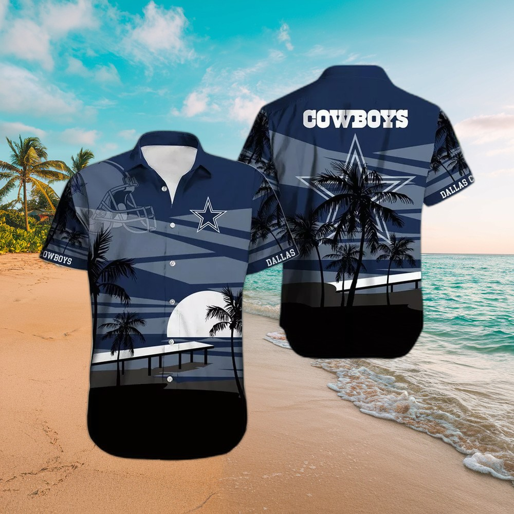 Dallas Cowboys Sunset Bay Hawaiian Shirt