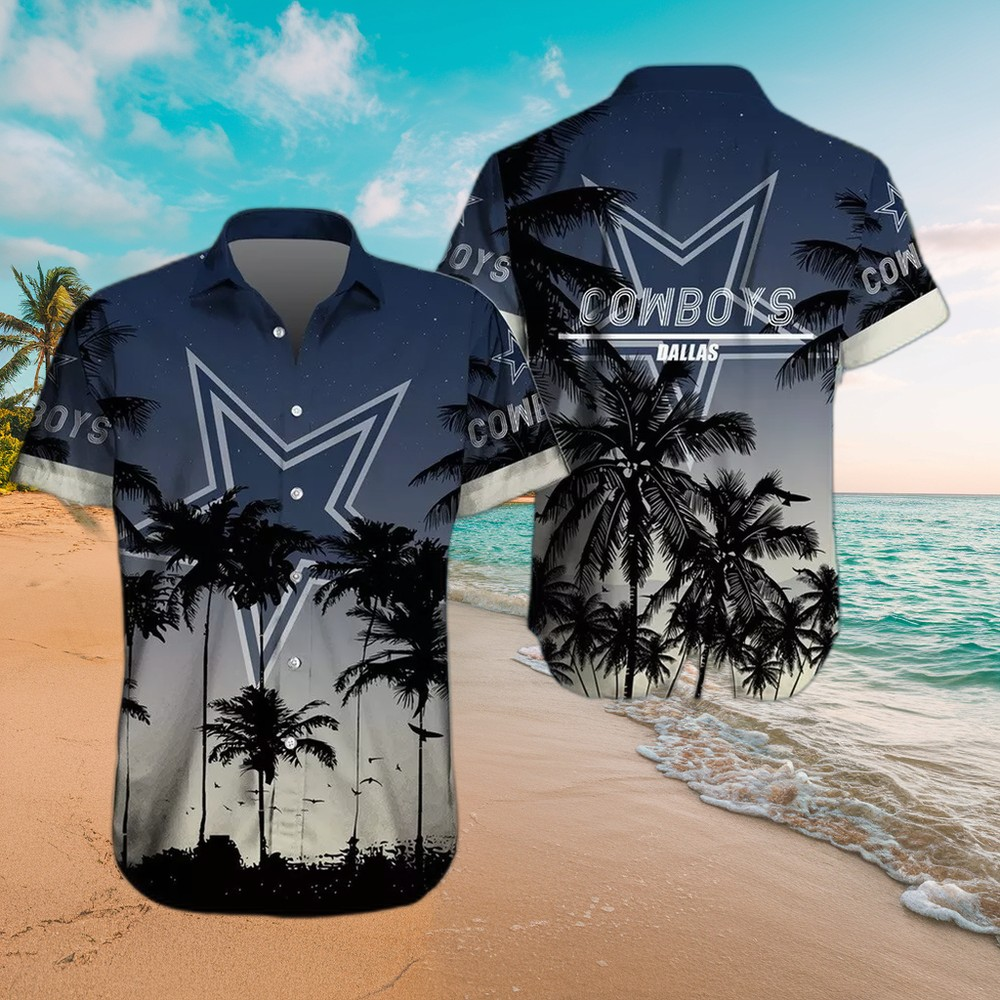 Dallas Cowboys Sunset Paradise Hawaiian Shirt