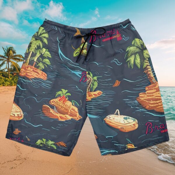 Atlanta Braves Island Paradise Tropical Button-Up Shirt - Image 3