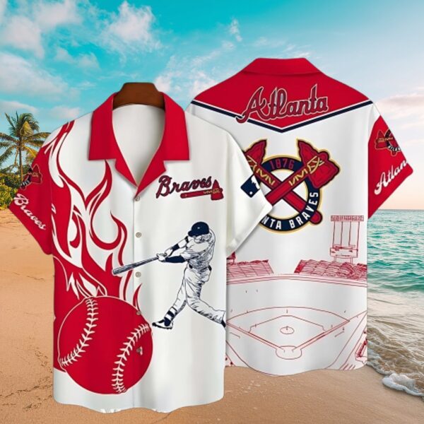 Atlanta Braves MLB Batter Home Run Tropical Shirt