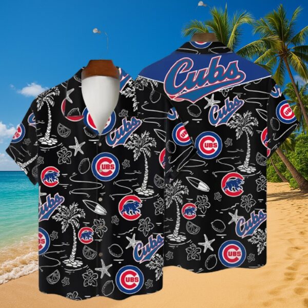Chicago Cubs Paradise Nights Hawaiian Shirt & Shorts Set