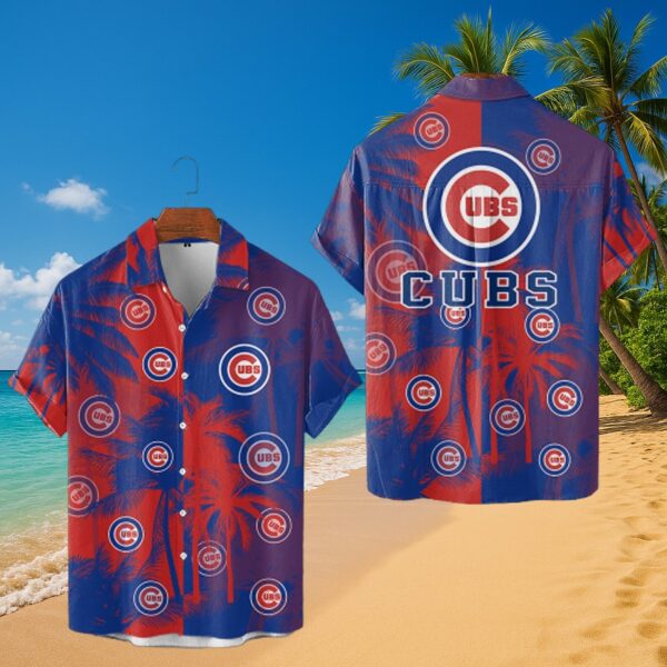 Chicago Cubs Split Tropical MLB Hawaiian Shirt