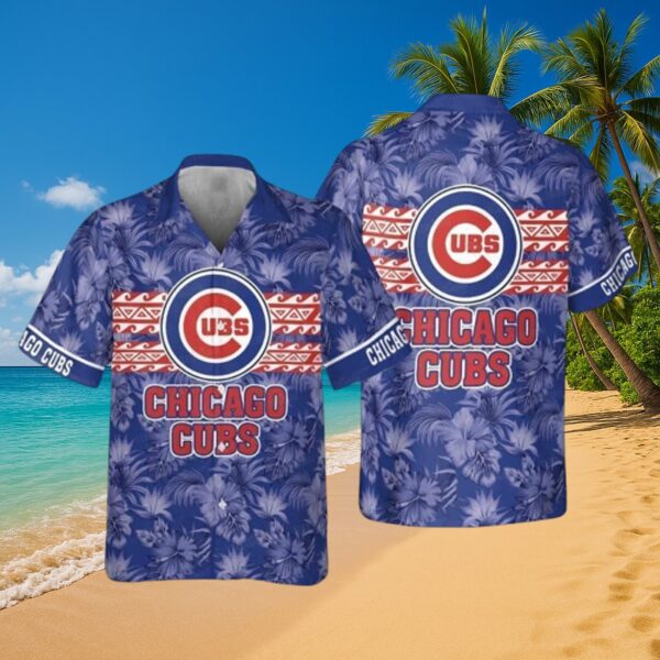 Chicago Cubs Tropical Floral Aloha Shirt - MLB Fan Gear