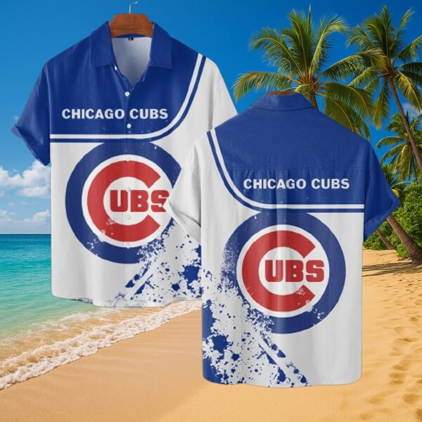 Chicago Cubs Tropical Splash MLB Aloha Shirt - Mens Fan Gear