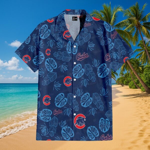 Chicago Cubs Wrigleyville Tropical Leaf Aloha Shirt