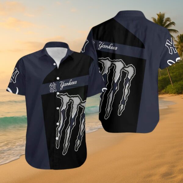 MLB New York Yankees Claws Pattern Hawaiian Shirt