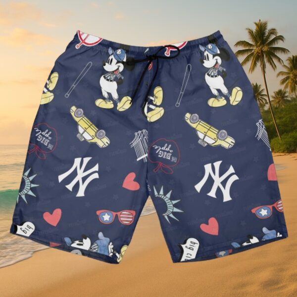NY Yankees Mickey Mouse 'Big City' Aloha Shirt - Image 5