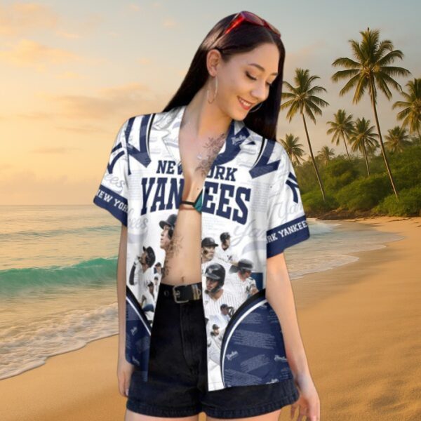 New York Yankees MLB Player Action Hawaiian Shirt - Image 5