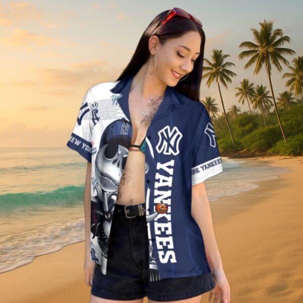 New York Yankees Skeleton MLB Aloha Shirt - Image 5