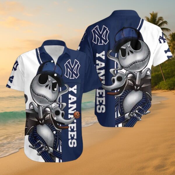 New York Yankees Spooky Character Hawaiian Shirt - MLB