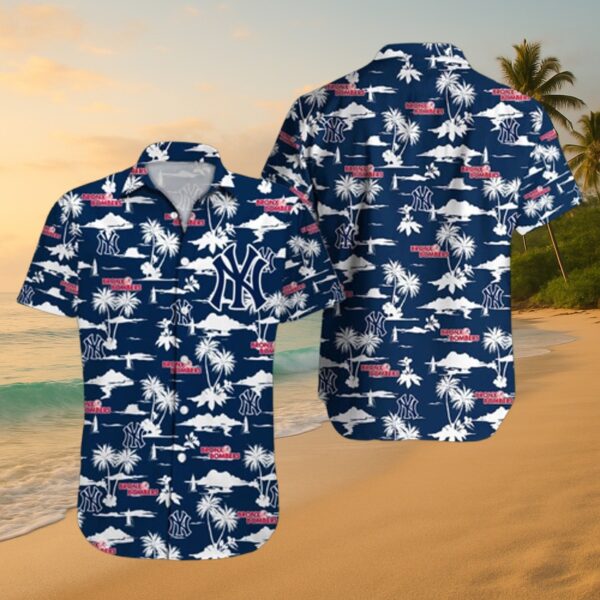 New York Yankees Tropical Palm Hawaiian Shirt