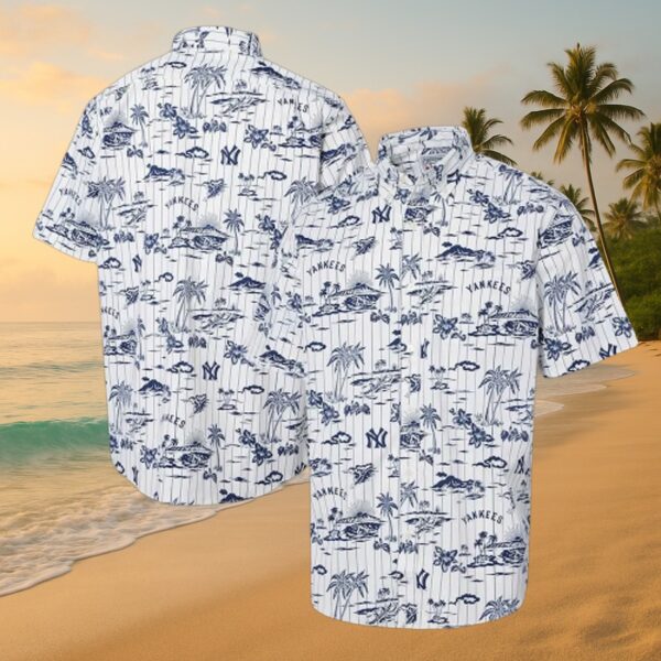 New York Yankees Tropical Pinstripe Shirt