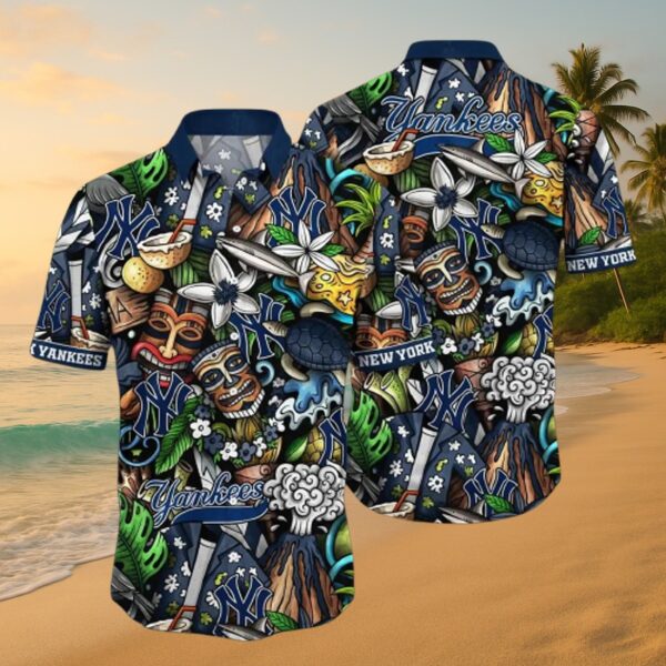 New York Yankees Tropical Tiki MLB Hawaiian Shirt