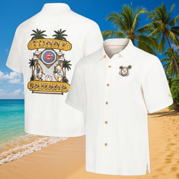 Official Chicago Cubs Tommy Bahama Island Aloha Shirt