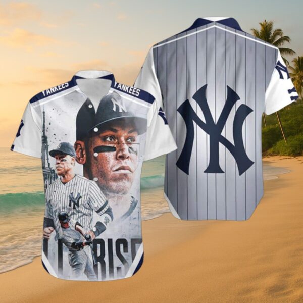 Yankees Aaron Judge Tropical Rise Hawaiian Shirt