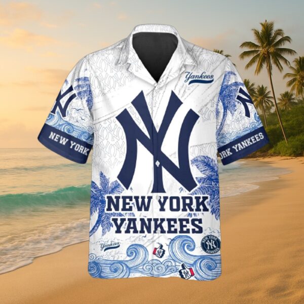 Yankees Coastal Breeze Hawaiian Shirt - MLB Aloha