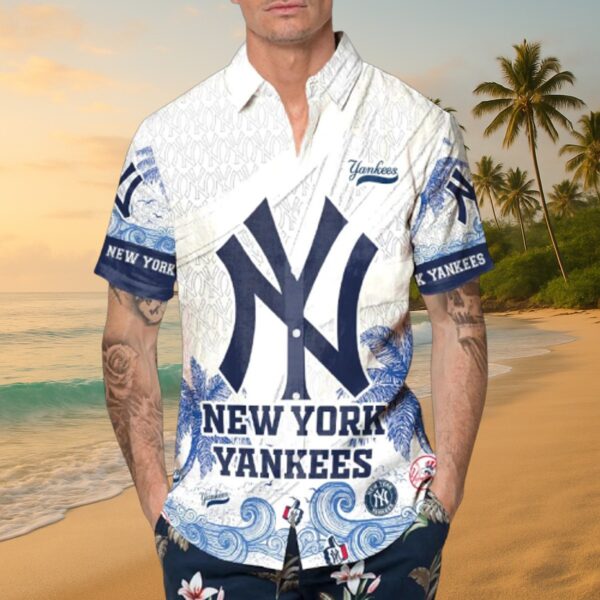 Yankees Coastal Breeze Hawaiian Shirt - MLB Aloha - Image 3