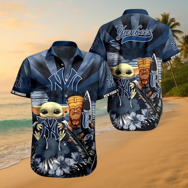 Yankees Tropical Tiki Aloha Shirt - MLB Fan Gear