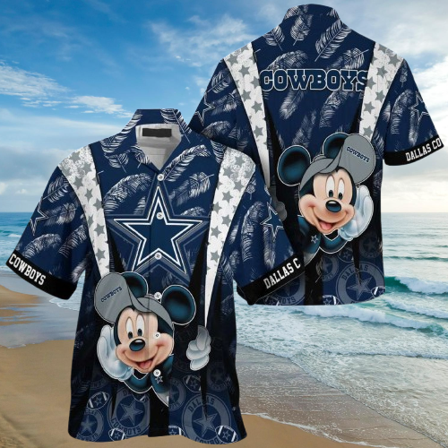 Dallas Cowboys Mickey Mouse Hawaiian Shirt