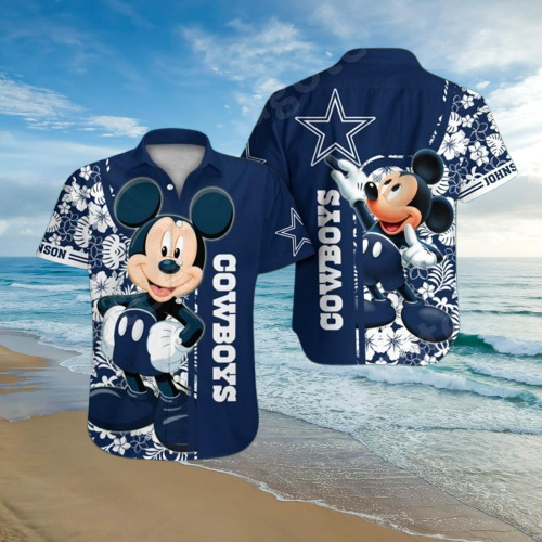 Mickey Mouse Dallas Cowboys Hawaiian Shirts​