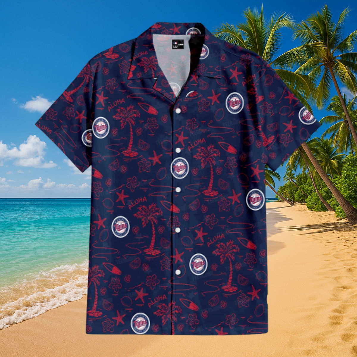 Minnesota Twins Aloha Paradise Hawaiian Shirt