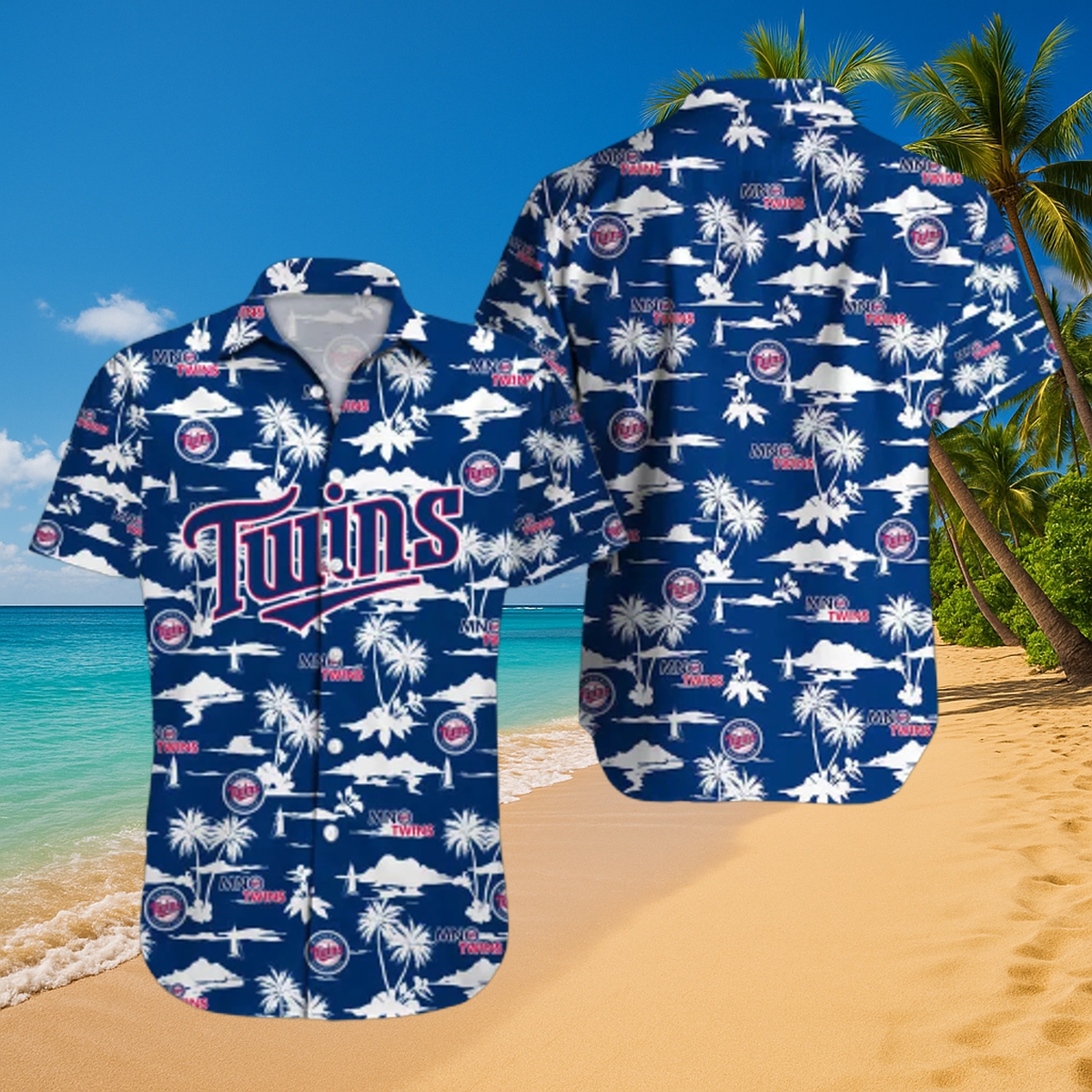 Minnesota Twins Beach Escape Hawaiian Shirt – Tropical Vibes & Performance Fabric