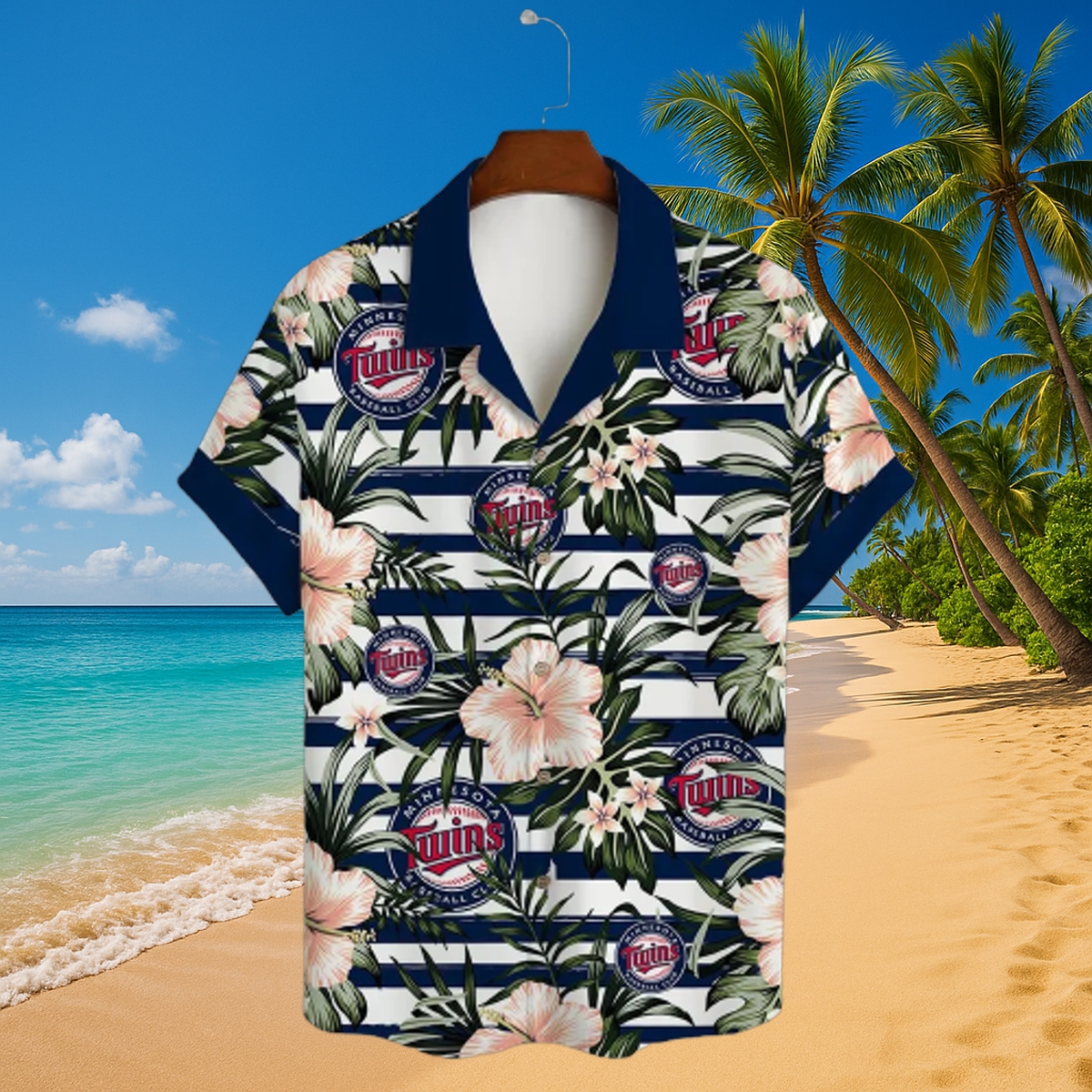 Minnesota Twins Beachside Breeze Hawaiian Shirt – Tropical MLB Fan Beachwear