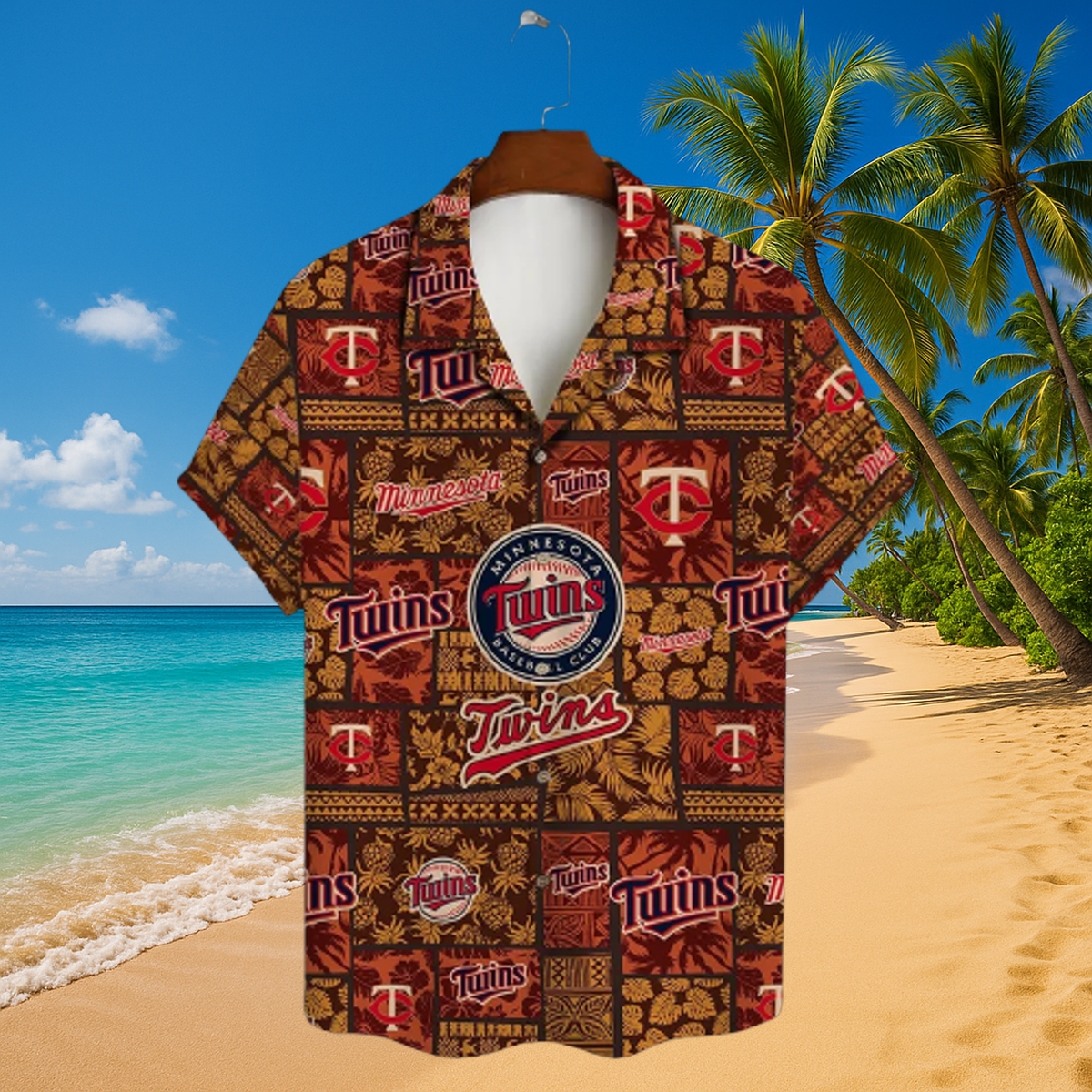 Minnesota Twins Coastal Comfort Hawaiian Shirt – Tropical MLB Fan Beachwear