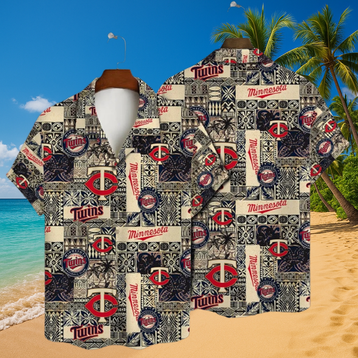 Personalized Minnesota Twins Island Breeze Hawaiian Shirt – Tropical MLB Fan Beachwear