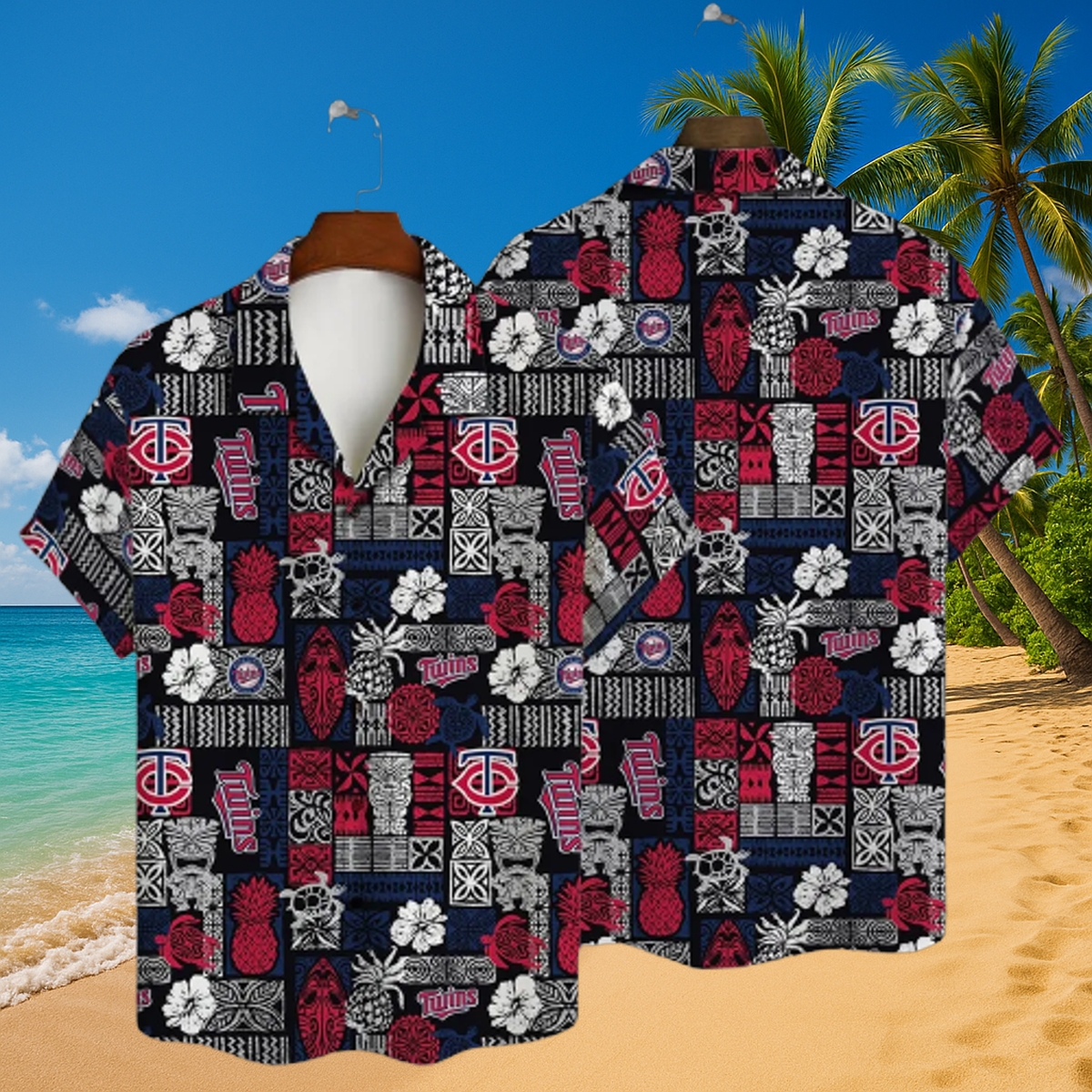 Personalized Minnesota Twins Island Getaway Hawaiian Shirt – Tropical MLB Fan Beachwear
