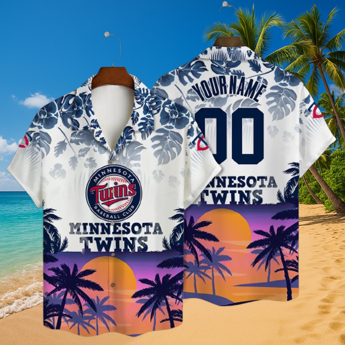 Personalized Minnesota Twins MLB Hawaiian Shirt – Summer Splash Sunset Beach Edition