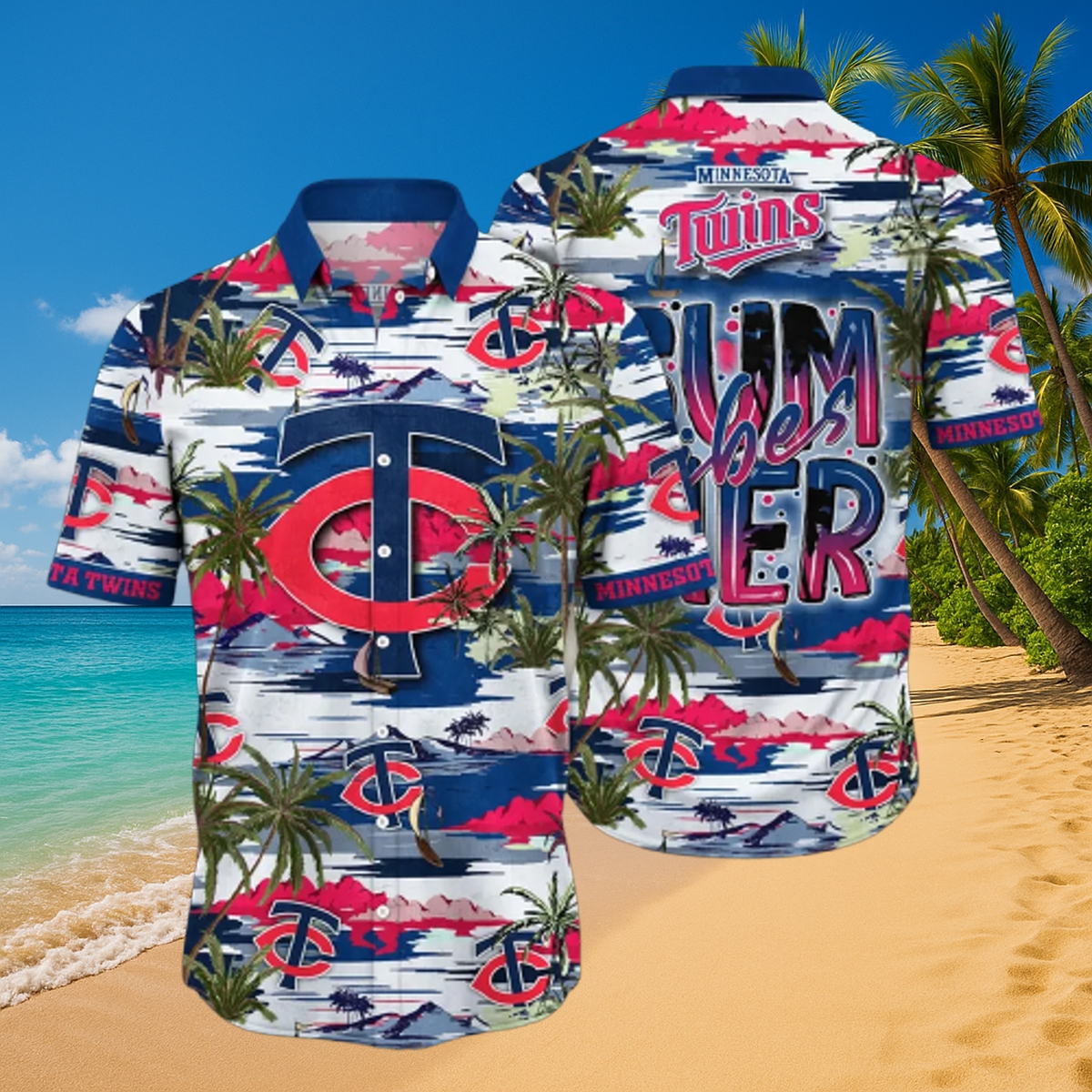 Minnesota Twins Summer Vibes Hawaiian Shirt – Coastal MLB Beachwear Fan Gear