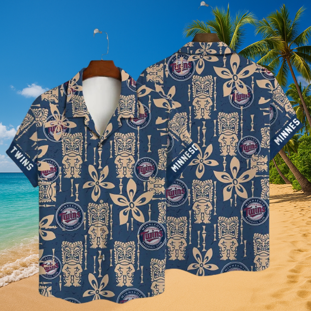 Personalized Minnesota Twins Tiki Tropic Hawaiian Shirt – Island-Style MLB Fan Beachwear