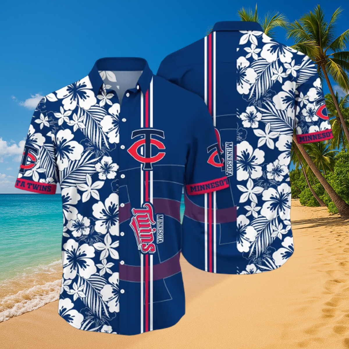 Personalized Minnesota Twins MLB Hawaiian Shirt – Tropical Blossom Beach Fan Edition