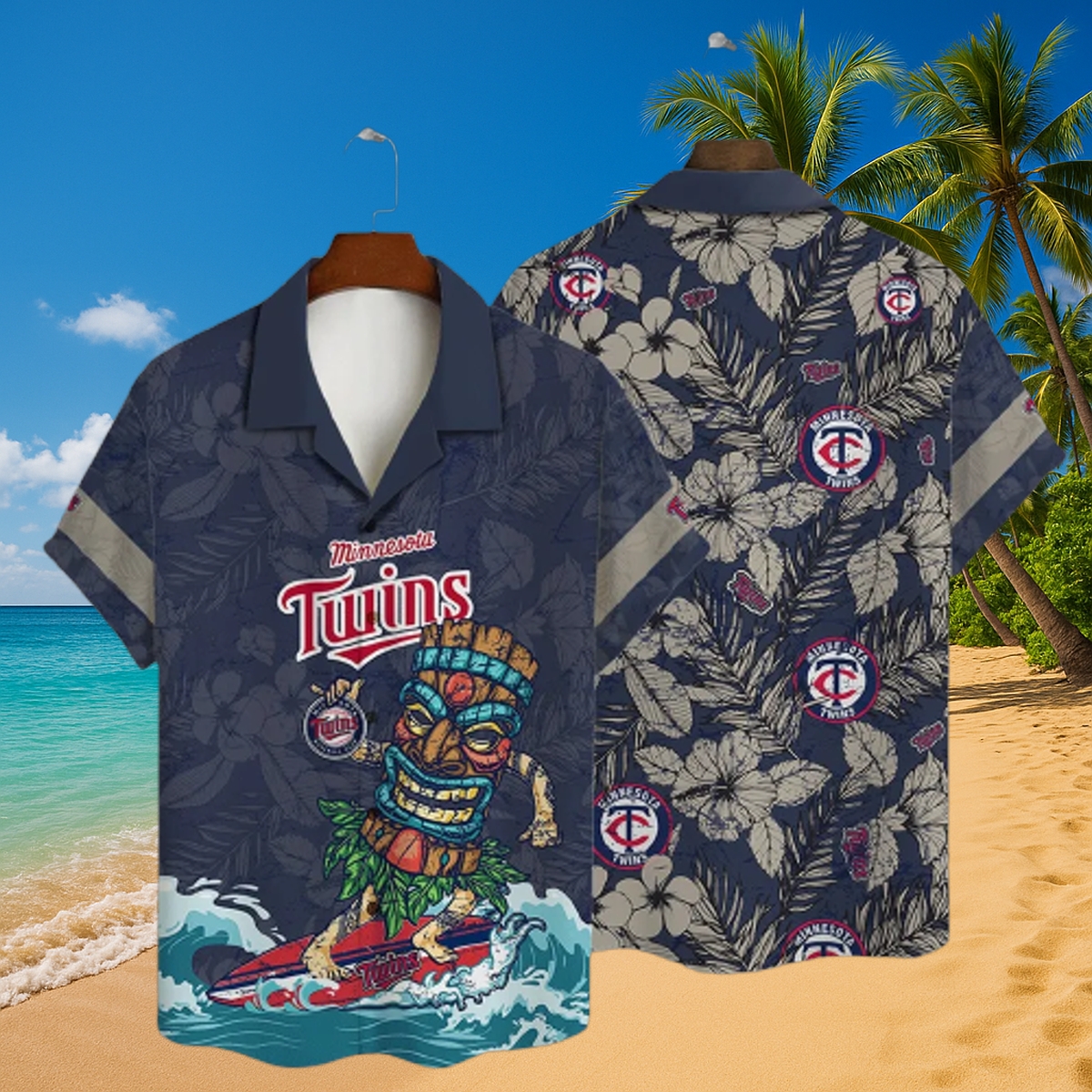Personalized Minnesota Twins Tropical Escape Hawaiian Shirt – MLB Surf & Beach Fan Gear