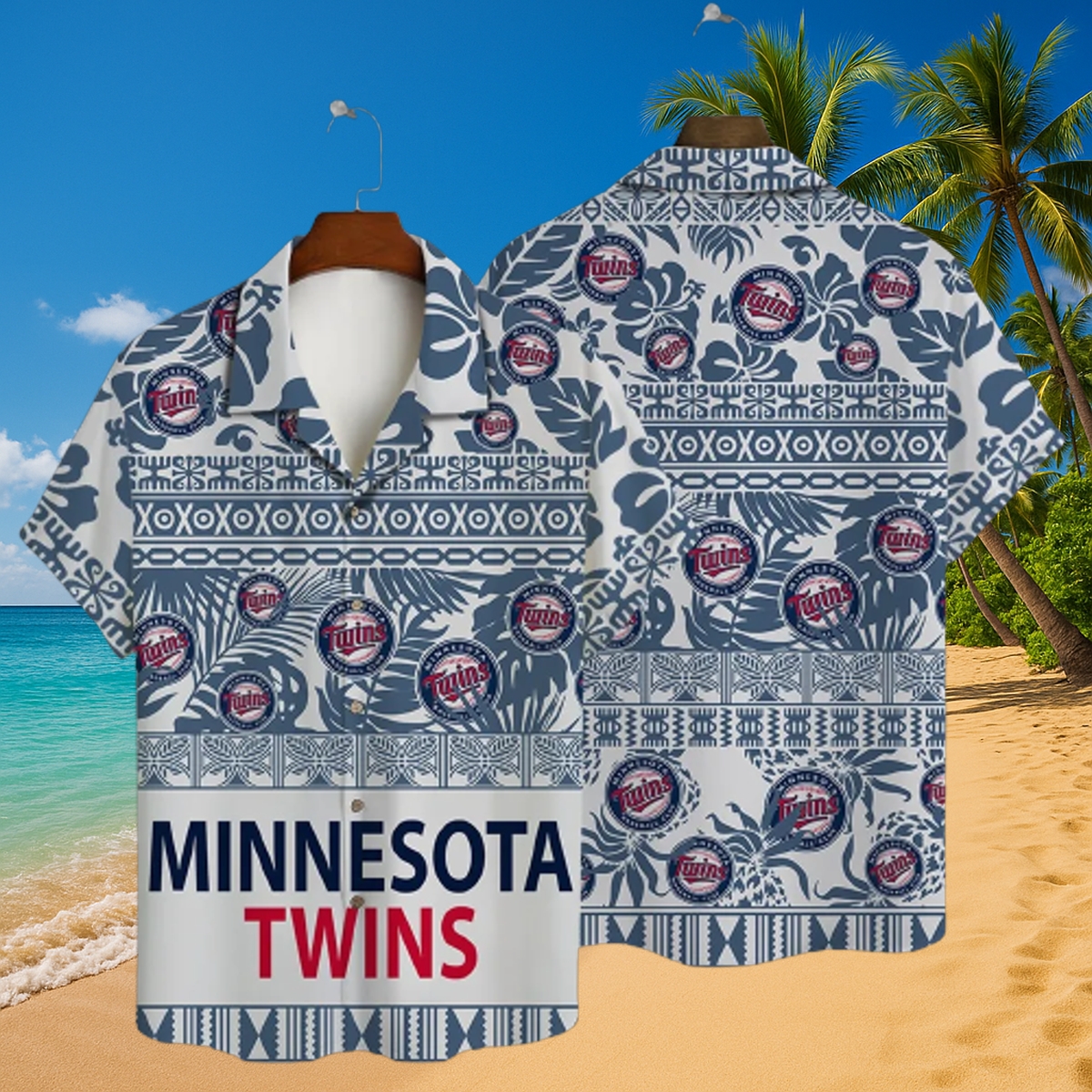 Personalized Minnesota Twins Vintage Tropics Hawaiian Shirt – Retro Island MLB Fan Gear