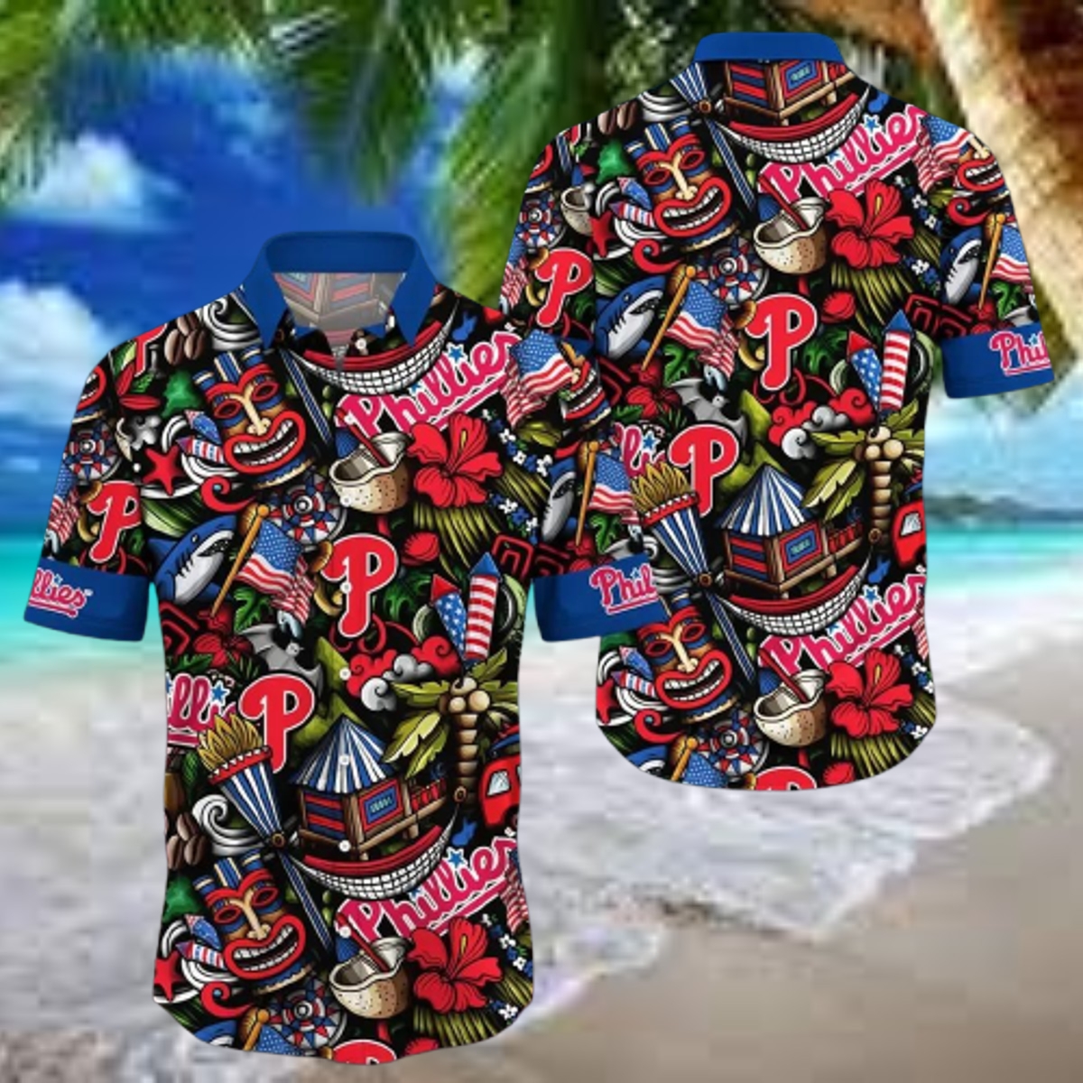 Philadelphia Phillies Carnival Fun Hawaiian Shirt