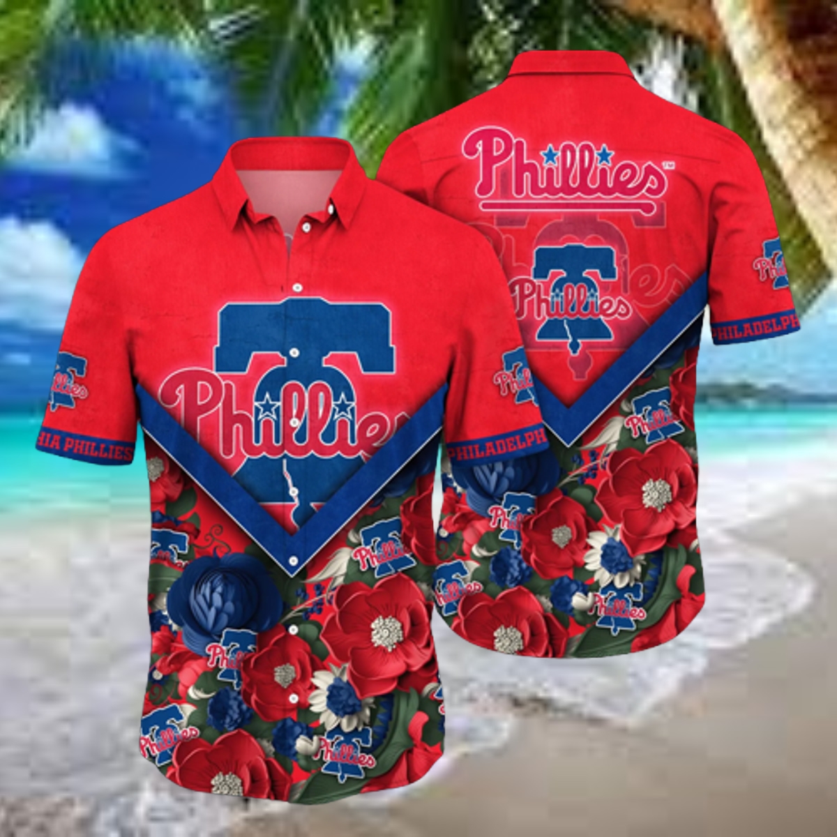Philadelphia Phillies Garden Glory Hawaiian Shirt