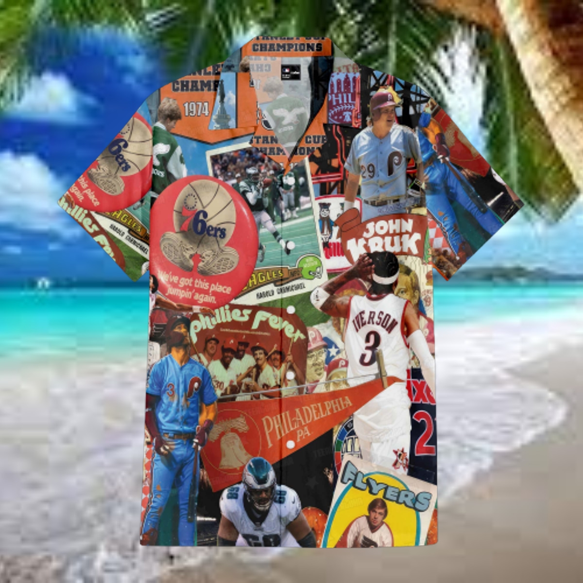Philadelphia Phillies Historic Heritage Hawaiian Shirt