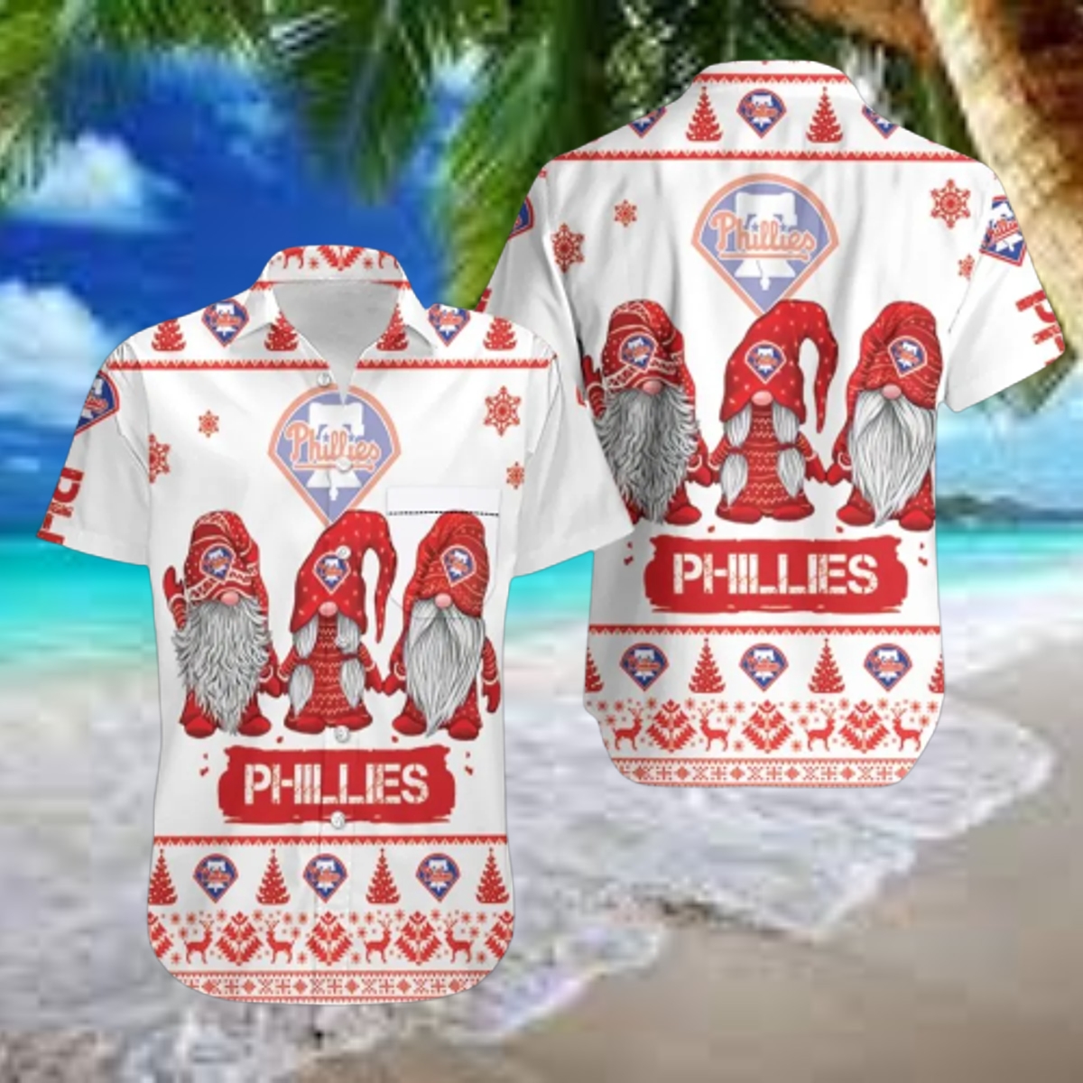 Philadelphia Phillies Holiday Gnome Hawaiian Shirt