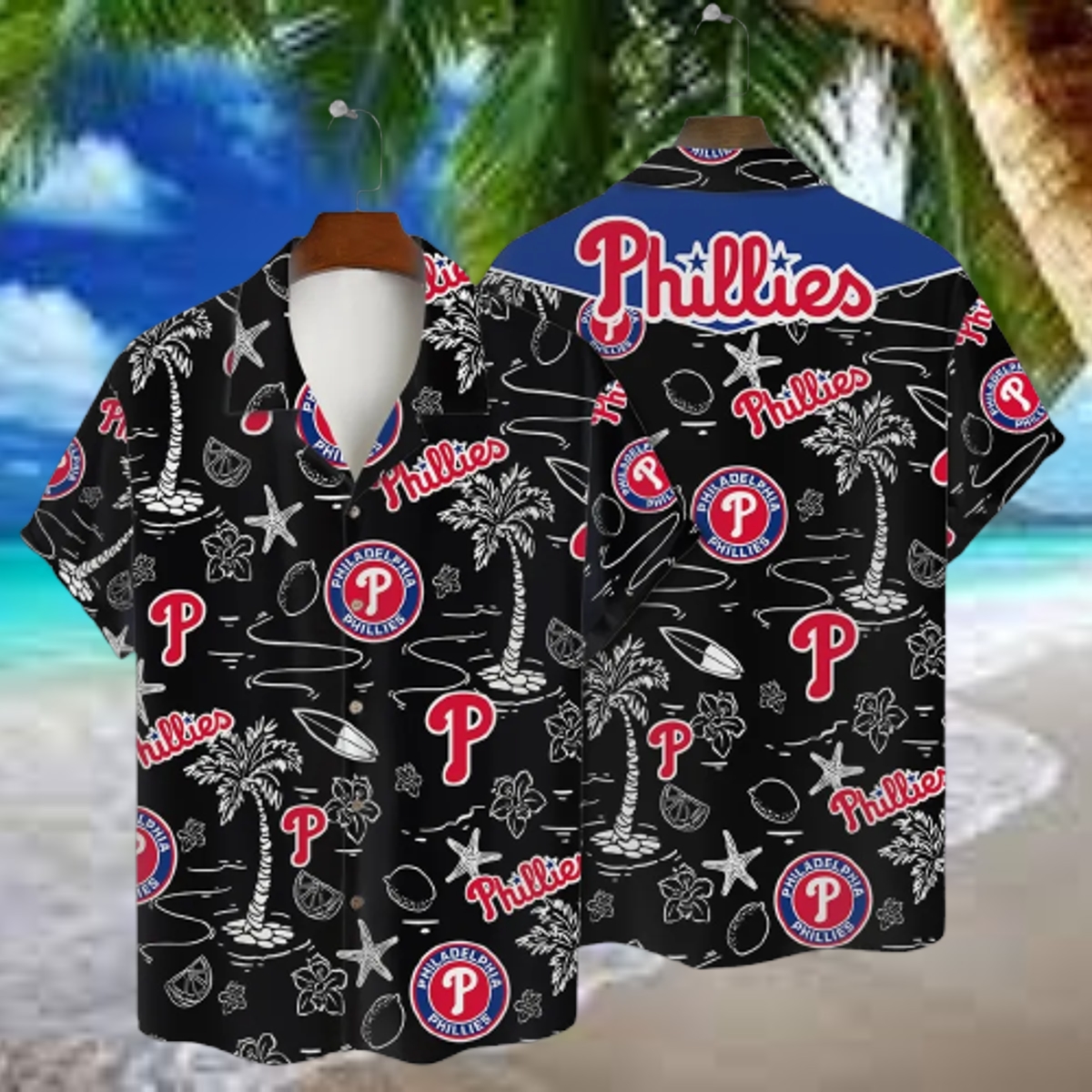 Philadelphia Phillies Island Nights Hawaiian Shirt