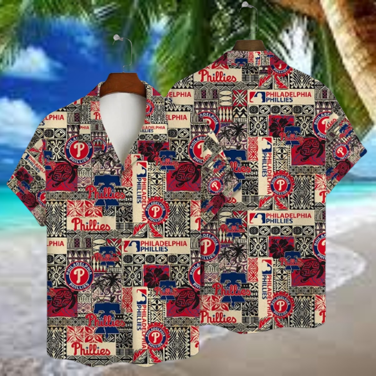 Philadelphia Phillies Retro Patchwork Hawaiian Shirt
