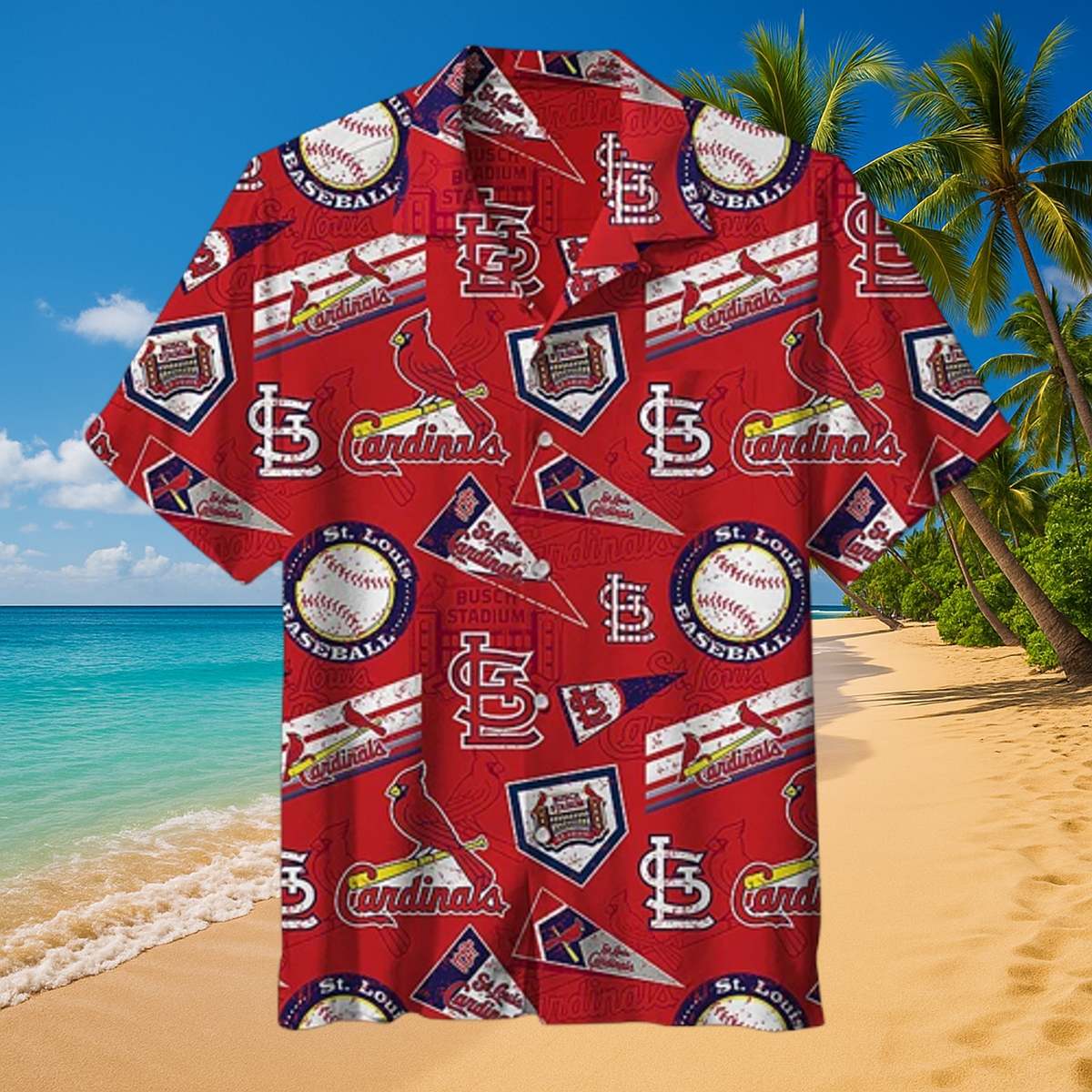 St. Louis Cardinals AllStar Collage Hawaiian Shirt