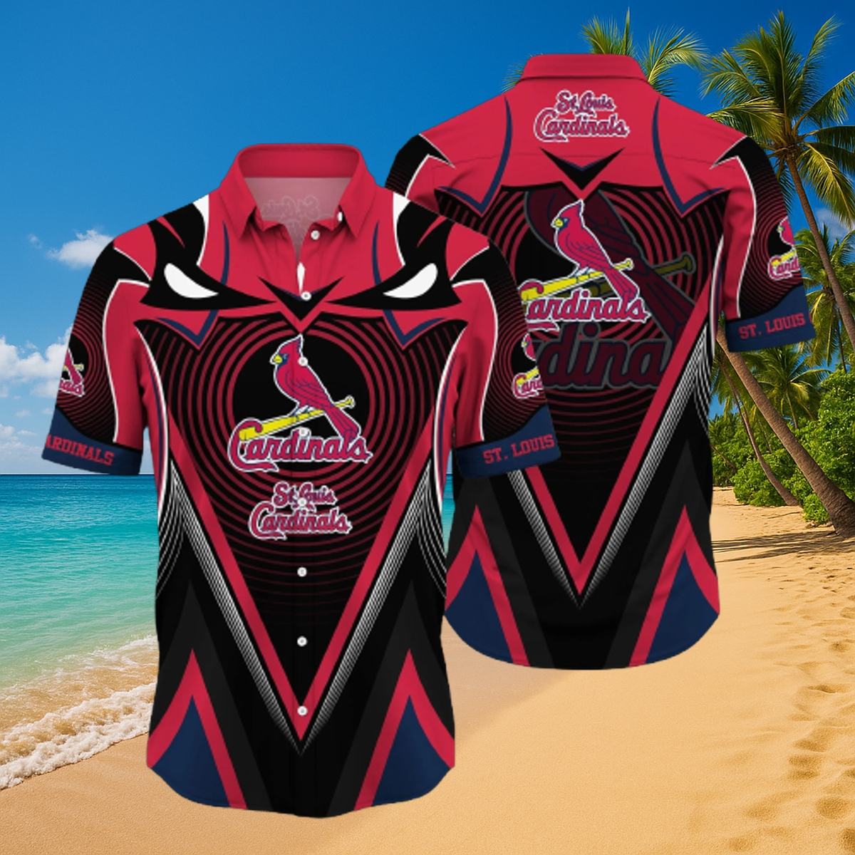 St. Louis Cardinals Coastal Breeze Hawaiian Shirt