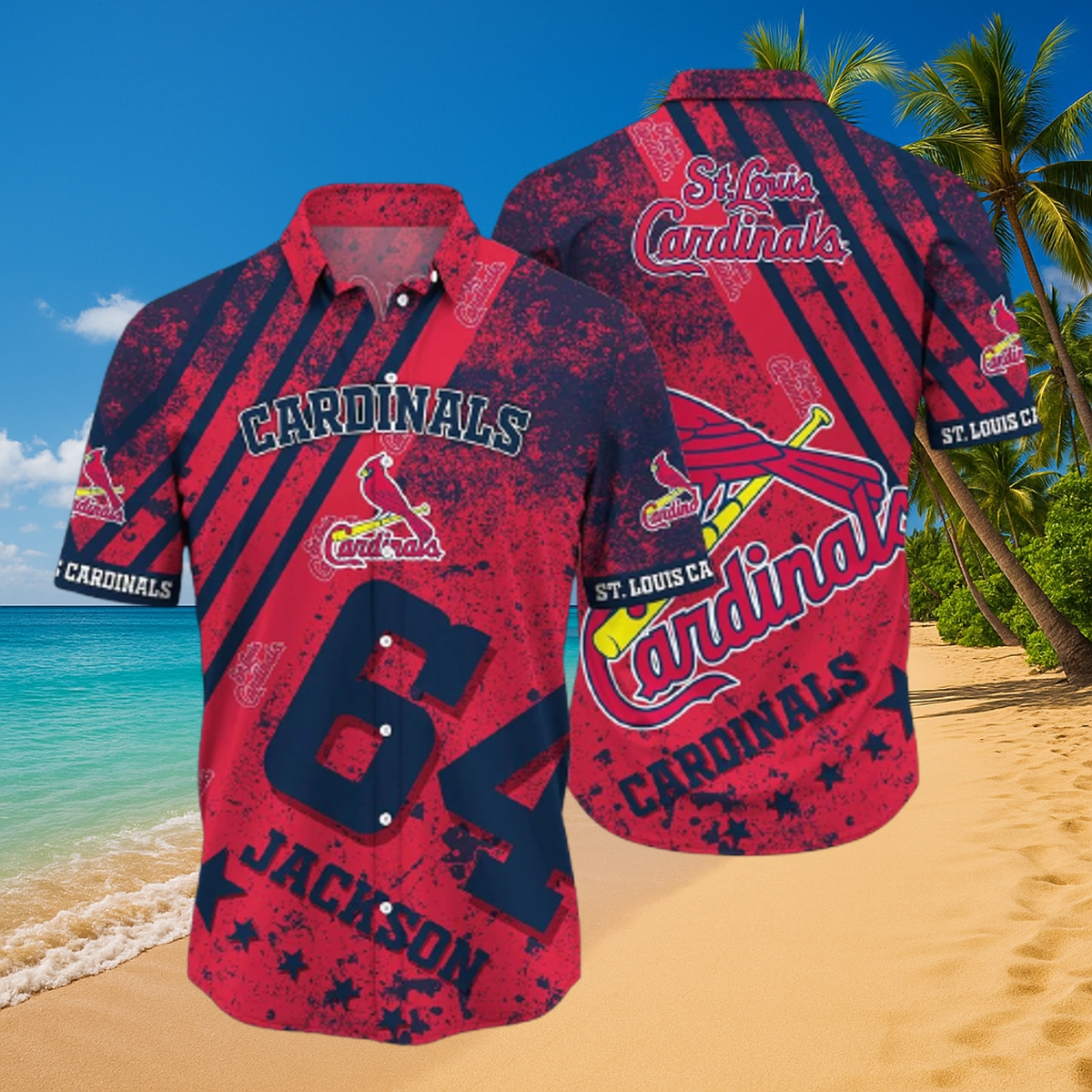 St. Louis Cardinals Custom Vintage Hawaiian Shirt