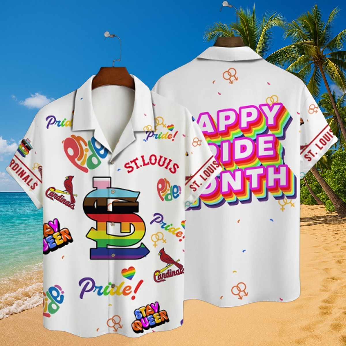 St. Louis Cardinals Pride Celebration Hawaiian Shirt